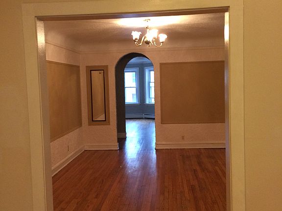 View looking toward living room and entertaining space.