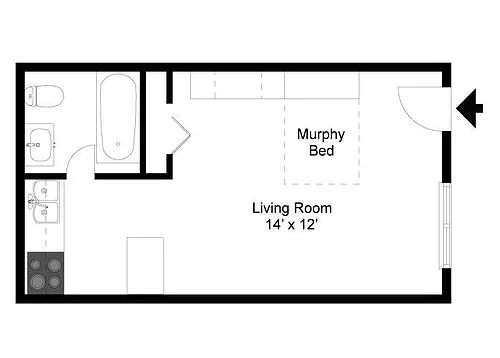 Floor plan Studio