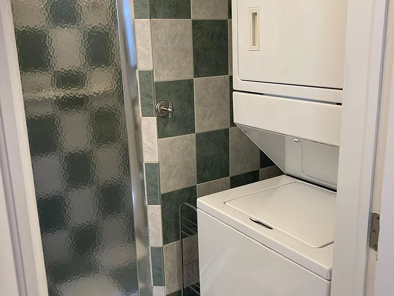 Full sized washer/dryer in Bathroom
