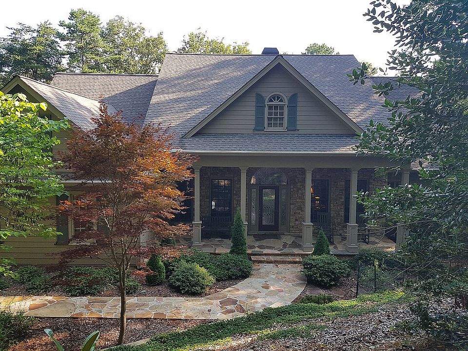 Gracious flagstone entry