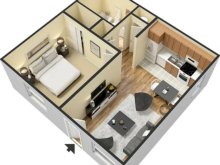 1 Bed Floorplan