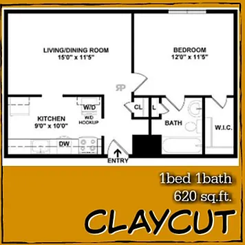 One Bedroom Floorplan One Bedroom Floorplan