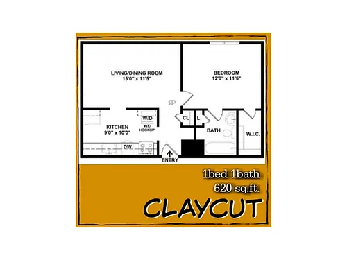 Floor plan CLAYCUT - RENOVATED