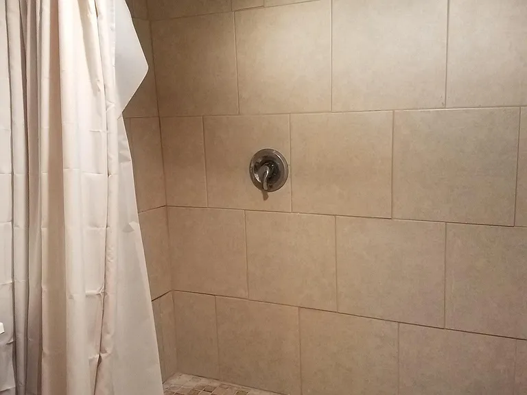 Lower level shower