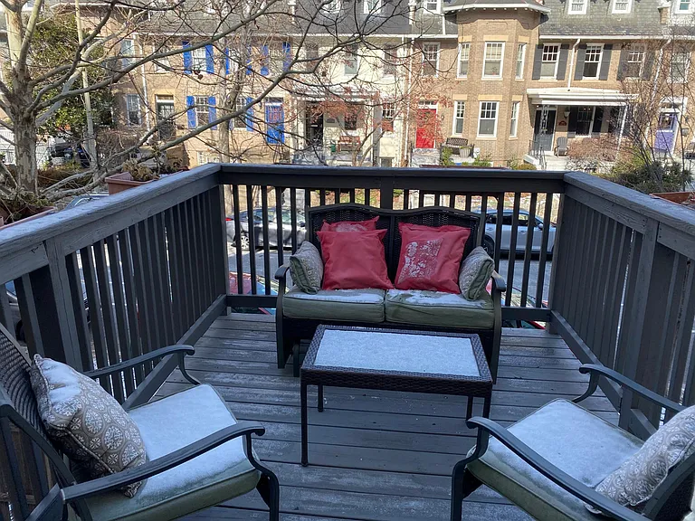 Deck off the kitchen for dining or relaxing alfresco.