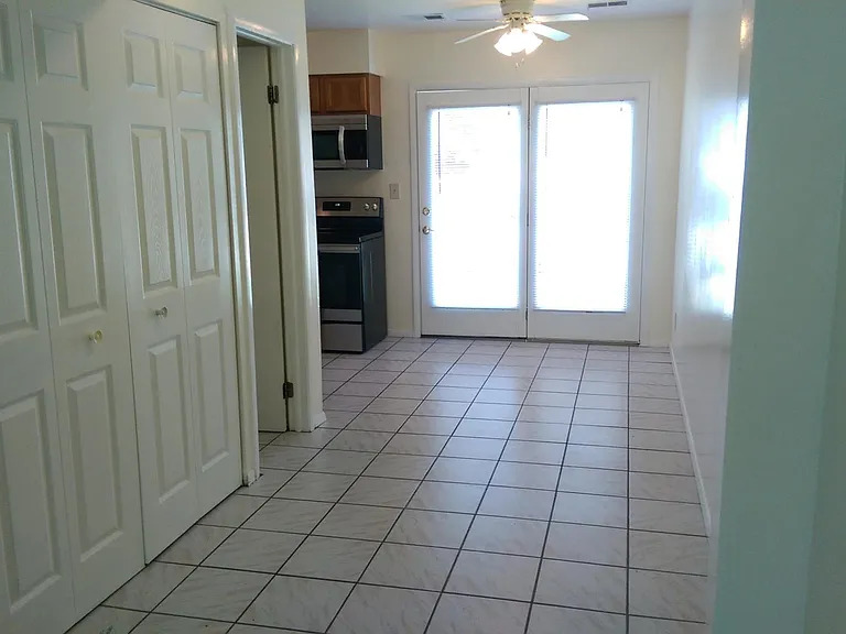 Dining area and kitchen