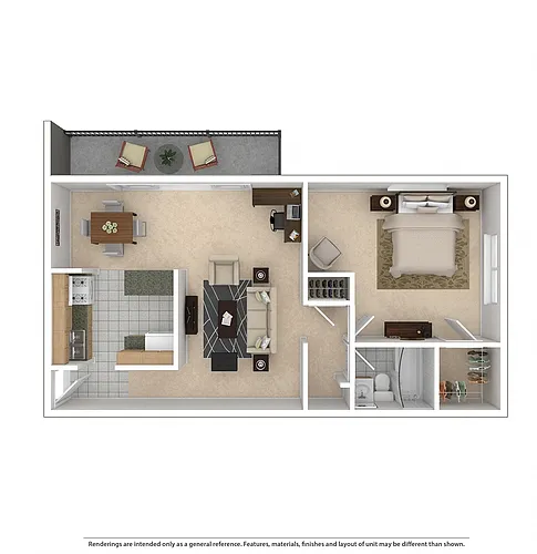 Floor plan Laurelton Court 1 Bed 1 Bath