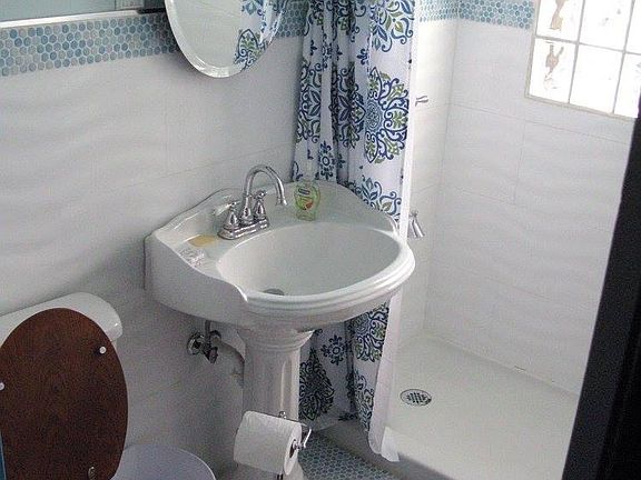 Remodeled Bathroom with shower (No bathtub)