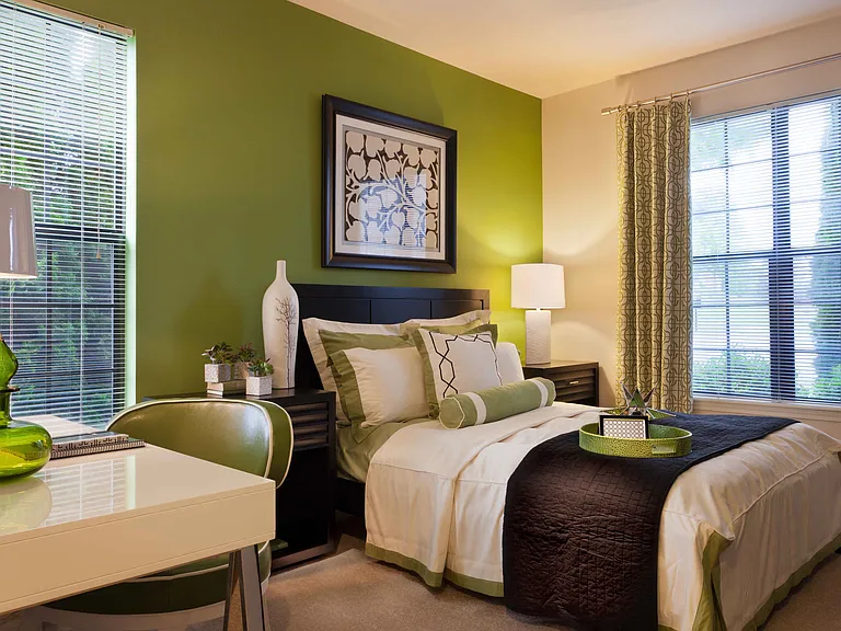Bedroom with bright natural light
