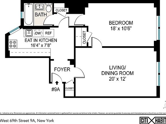 2nd image of 110 W 69th St APT 9A