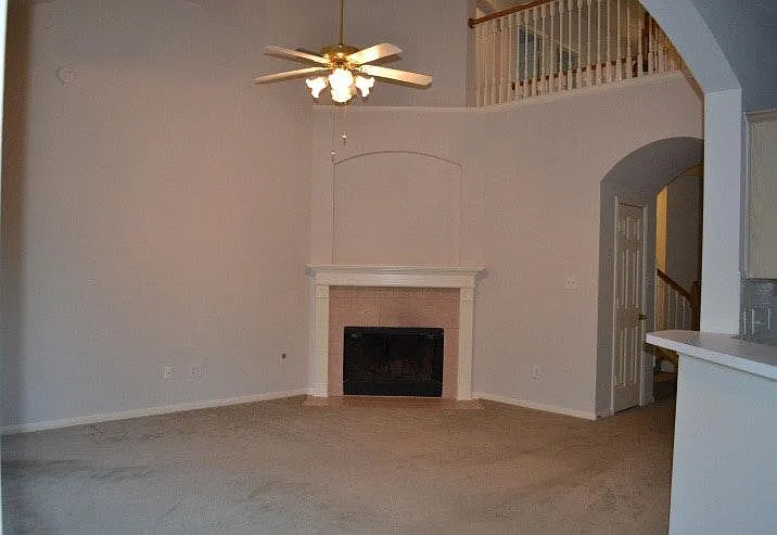 Fireplace in family room