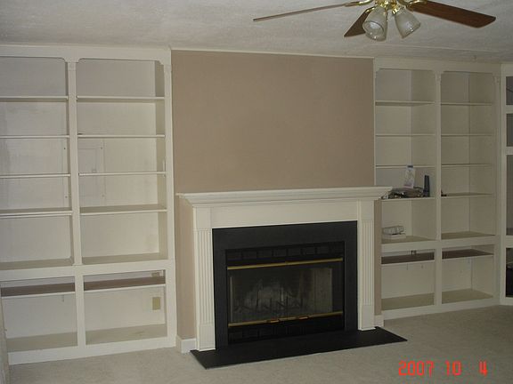 built in bookcases