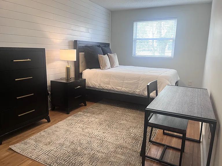 room #1 with queen bed