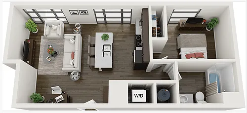 Floor plan 1 Bedroom