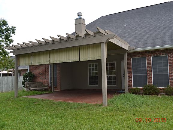 Covered back porch