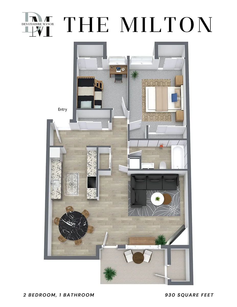 Floor plan The Milton