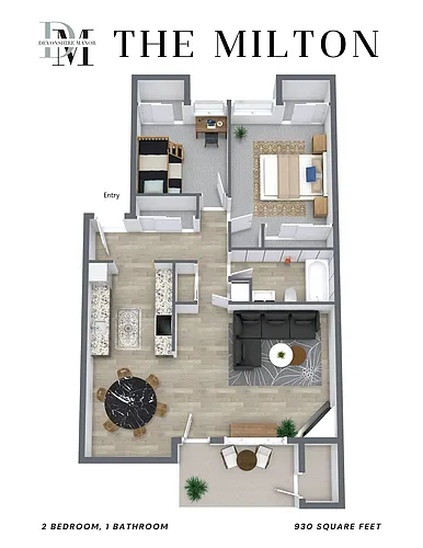 Floor plan The Milton