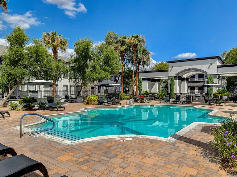 pool side view