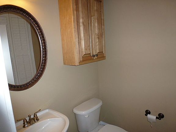 Powder room by foyer