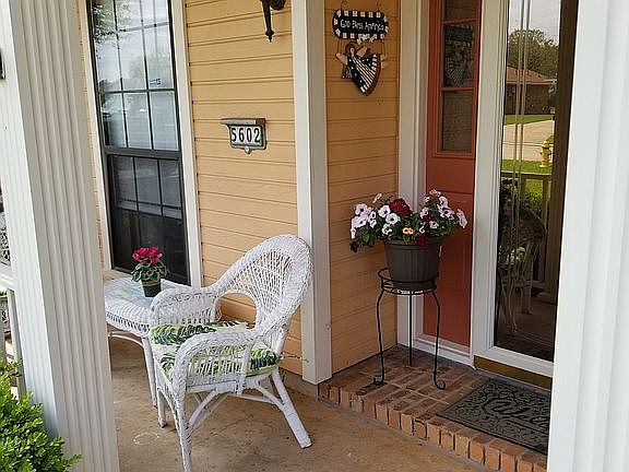 Front door and porch