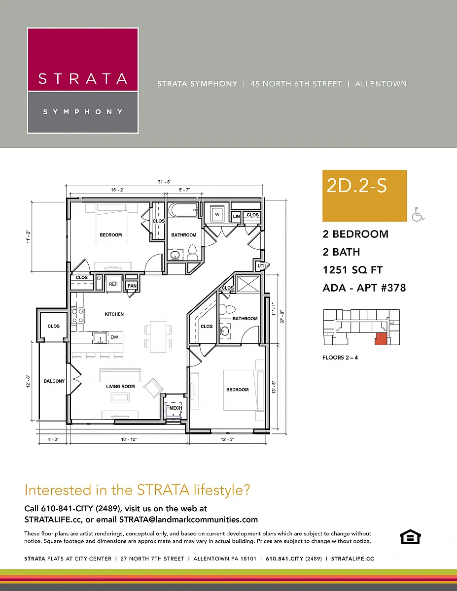 Floor plan 2D2-S