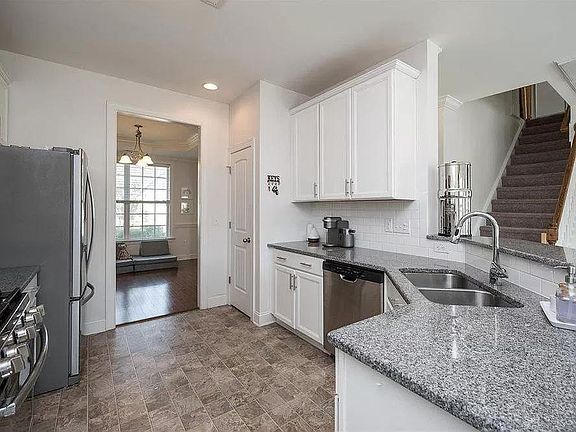 Kitchen with granite countertops