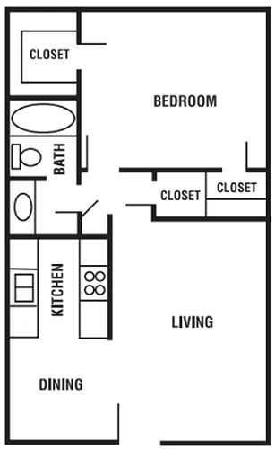 Floor plan 1X1