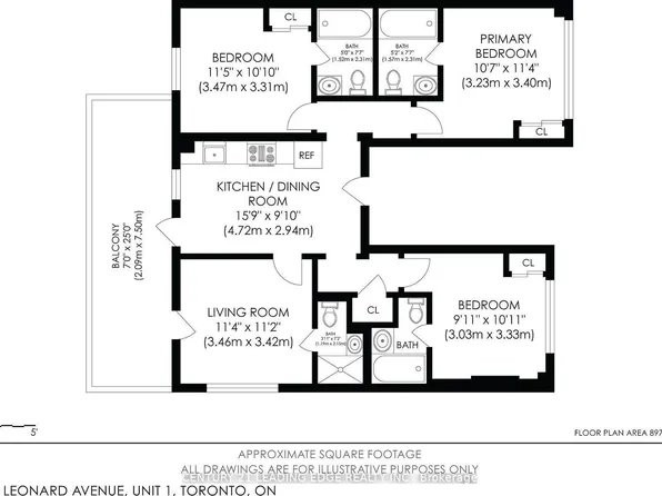 1 Leonard Ave #3, Toronto, ON M5T 2P8