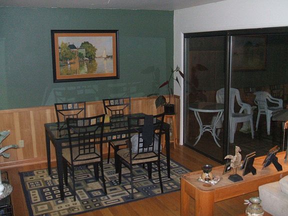 Dining area opens to deck