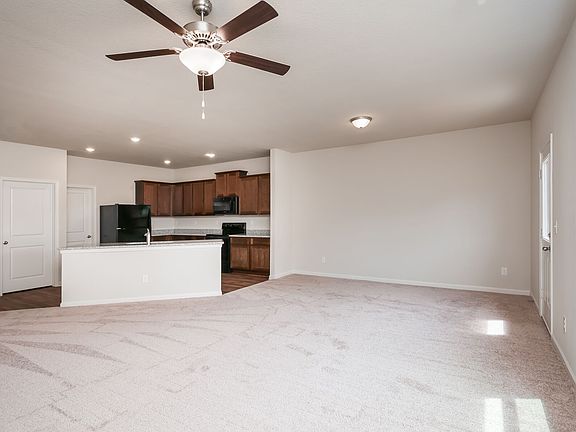 Open-concept floor plan