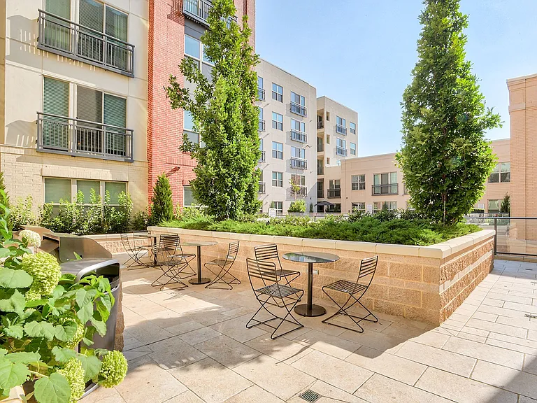 We offer multiple outdoor areas for dining or working