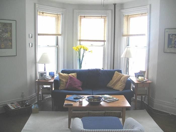 Large, bright living room