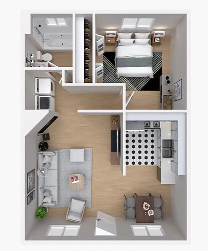 Floor plan 1X1