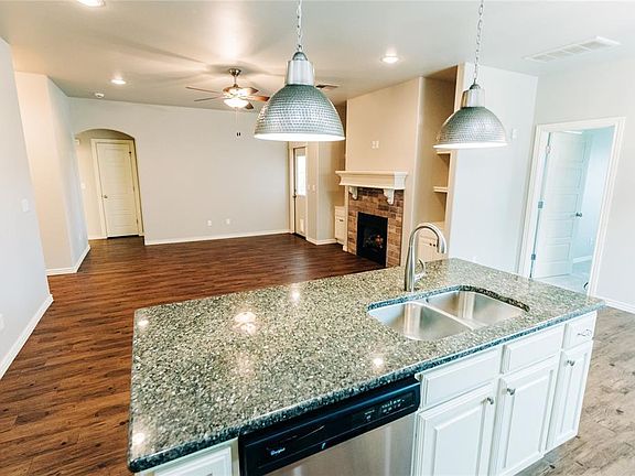 Kitchen looking into the living room