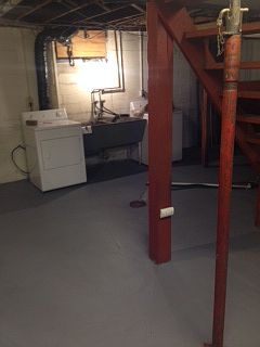 basement with full laundry