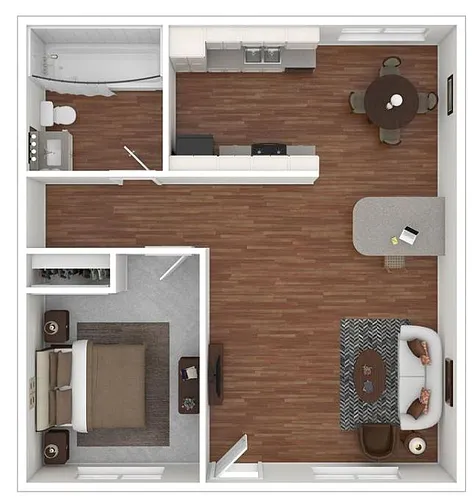 Floor plan 1 Bedroom