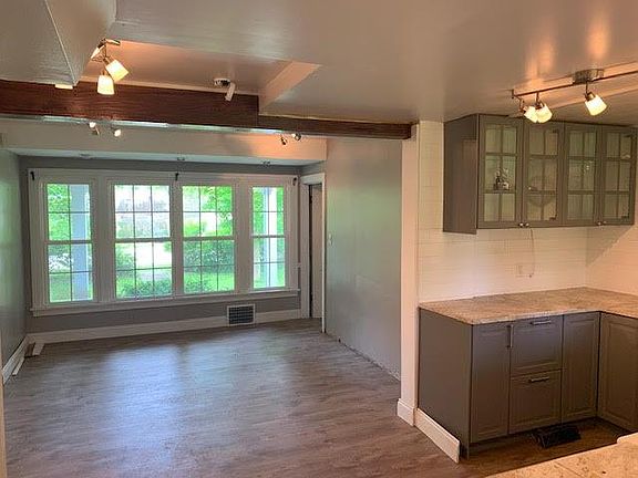 Kitchen and open dinning area