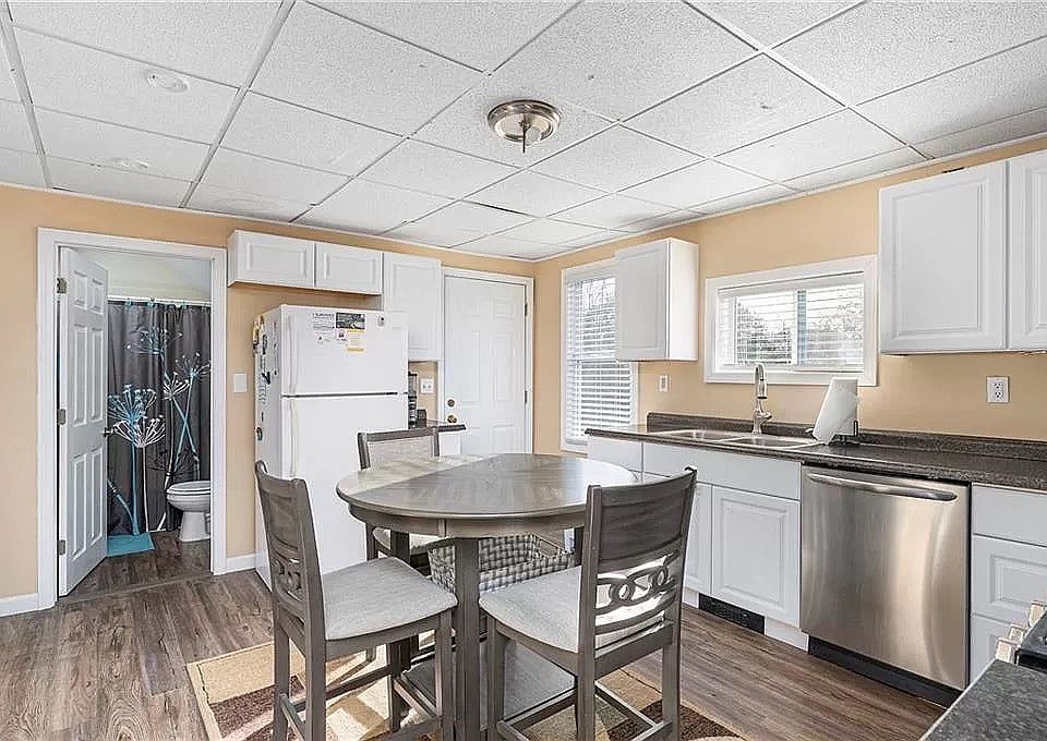 Kitchen and back door