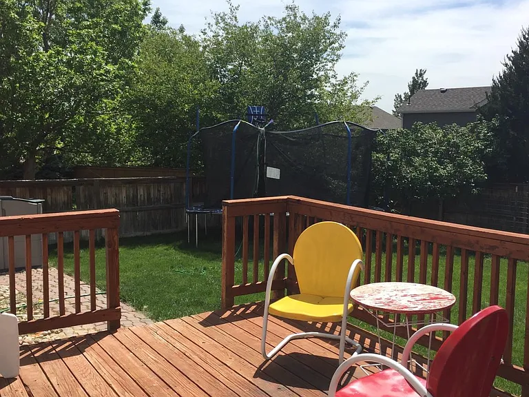 Back Yard Deck View