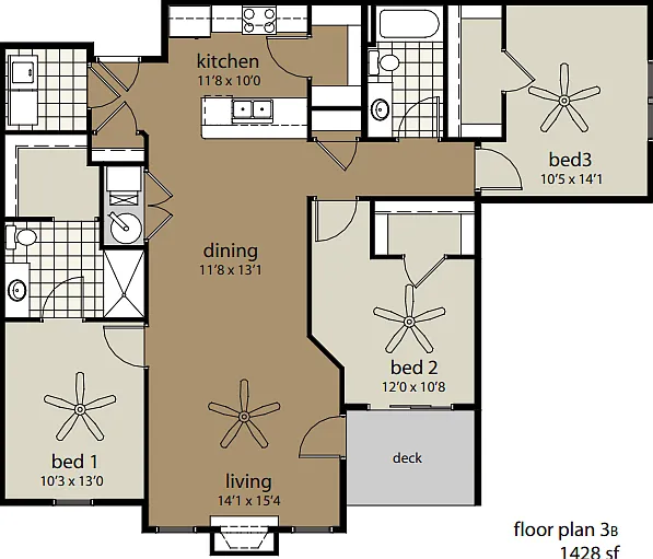 3B Bdrm- 6220 Bldg 3B Bdrm- 6220 Bldg