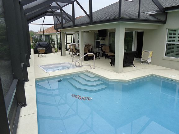 custom built salt water pool