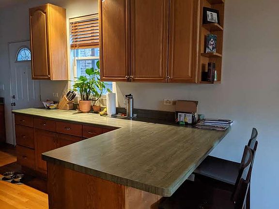 kitchen close up of cabinets and counters