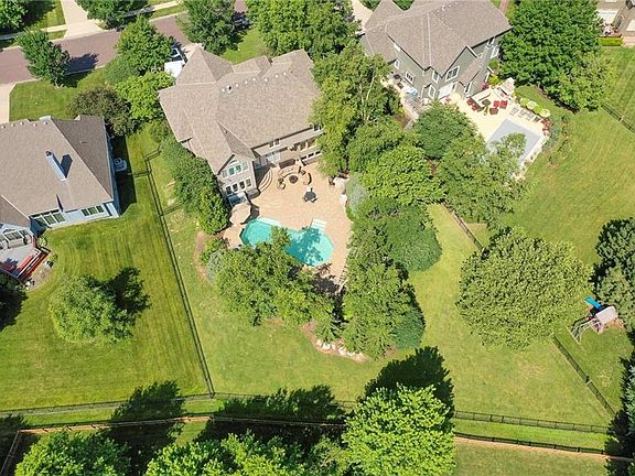Fenced yard with plenty of grass area