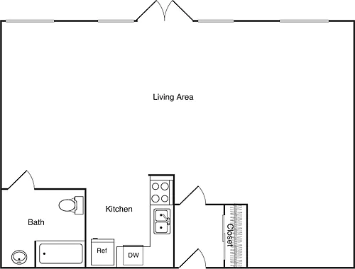 Floor plan Live - Work Studio - I