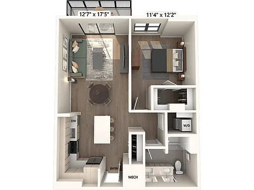 Floor plan A07A-Scheme2