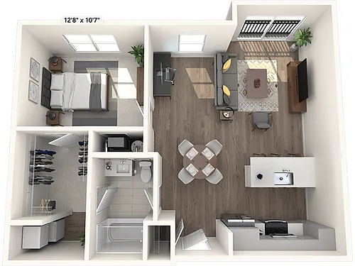 Floor plan 1B