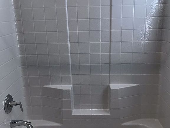 Upstairs guest bathroom shower