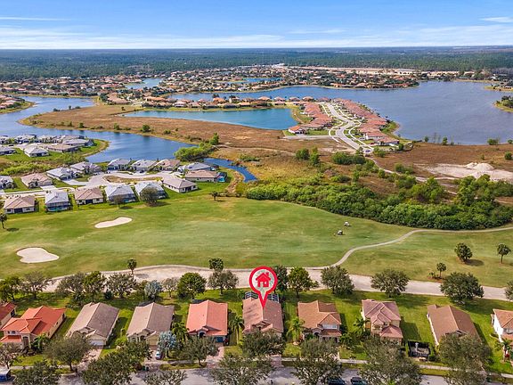 Marker on house on 3rd Hole of Course