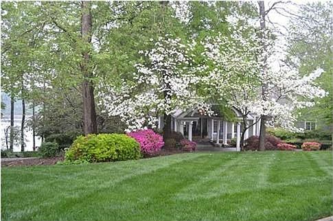 Rear view of home from water