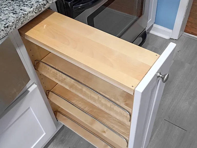 Built in spice rack